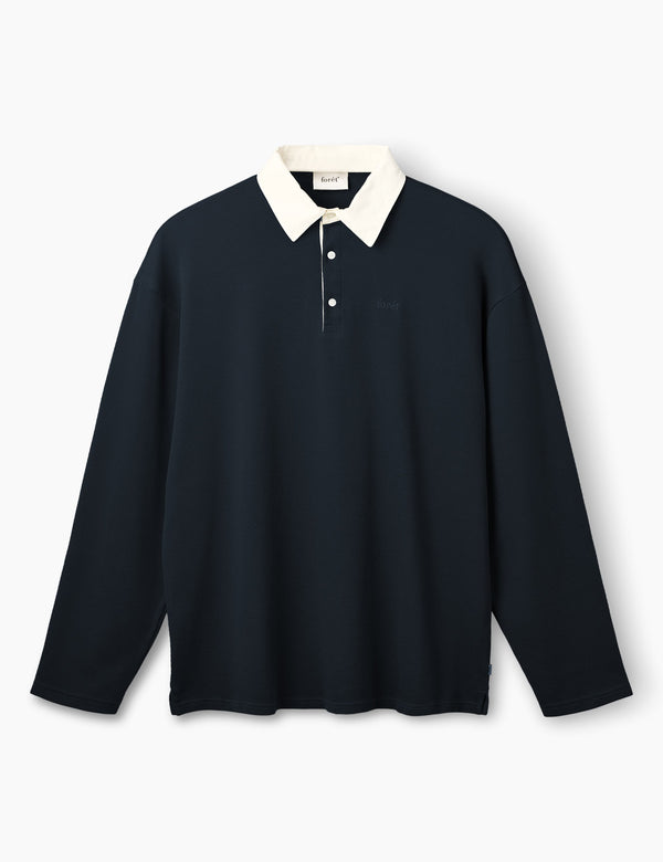 MATCH RUGBY STRUCTURED SWEATSHIRT - NAVY