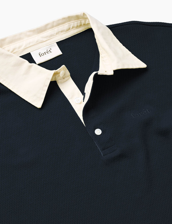 MATCH RUGBY STRUCTURED SWEATSHIRT - NAVY