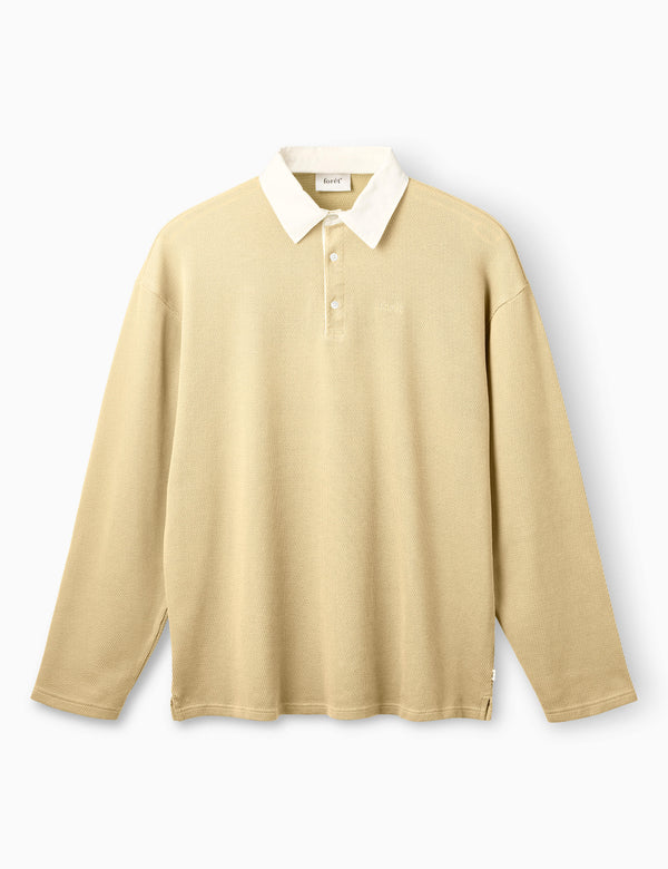 MATCH RUGBY STRUCTURED SWEATSHIRT - VINTAGE YELLOW