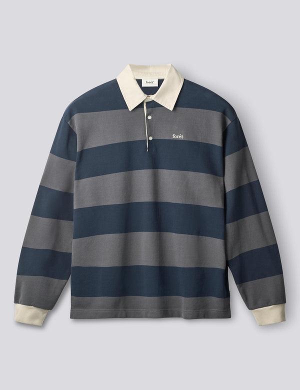 MATCH RUGBY SWEAT - NAVY STRIPE