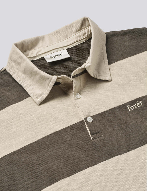 MATCH RUGBY SWEAT - WOOD STRIPE