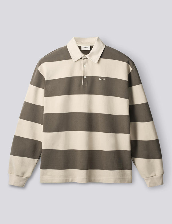 MATCH RUGBY SWEAT - WOOD STRIPE