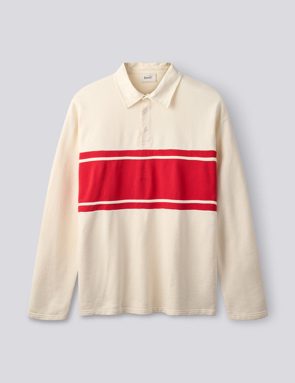 MATCH RUGBY SWEATSHIRT - CLOUD/RED