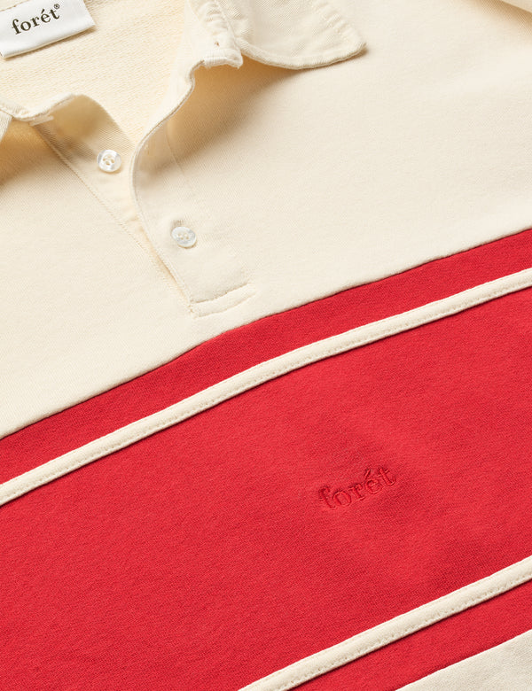 MATCH RUGBY SWEATSHIRT - CLOUD/RED
