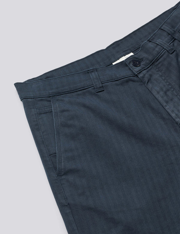 MOSS RELAXED FIT HERRINGBONE PAINTER PANTS - NAVY