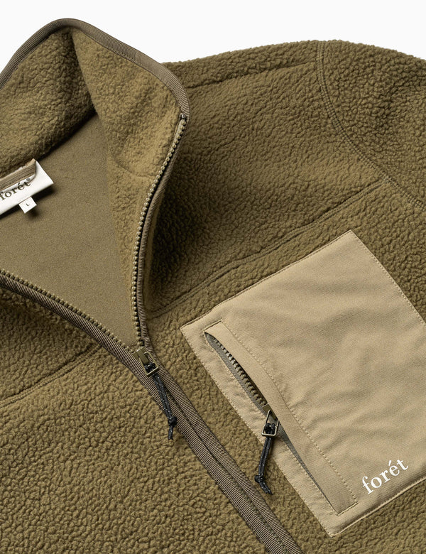 MOUNTAIN FLEECE JACKET - ARMY