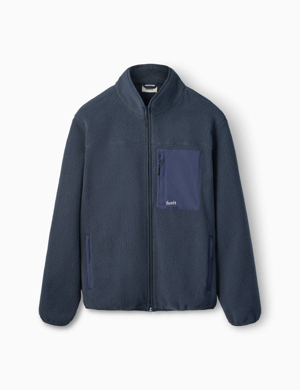 MOUNTAIN FLEECE JACKET - NAVY