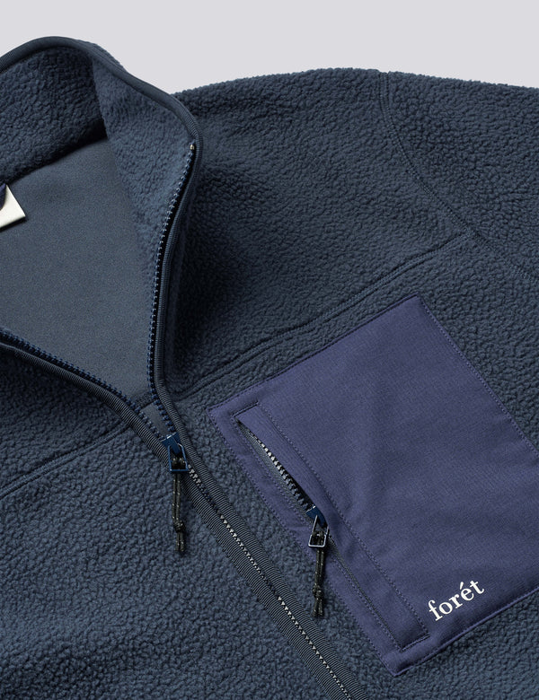 MOUNTAIN FLEECE JACKET - NAVY