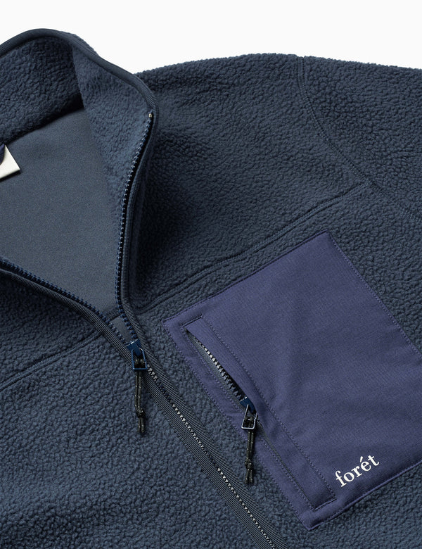 MOUNTAIN FLEECE JACKET - NAVY