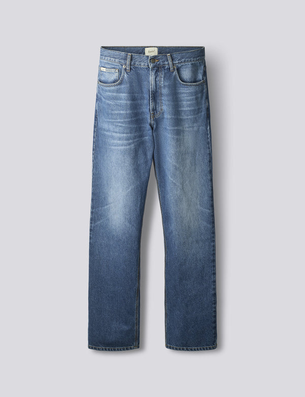 HEATH REGULAR FIT JEANS - WASHED MID BLUE