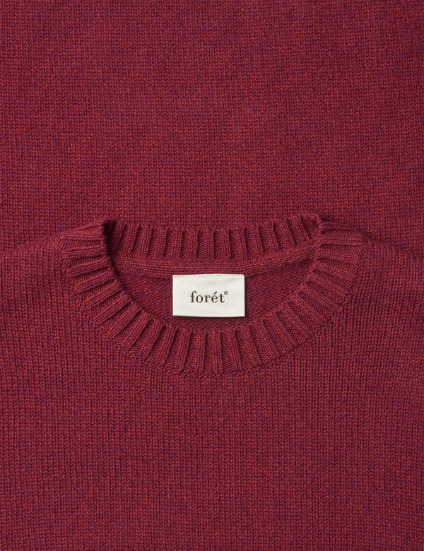 MOULINE RELAXED FIT KNIT - SUMAC RED