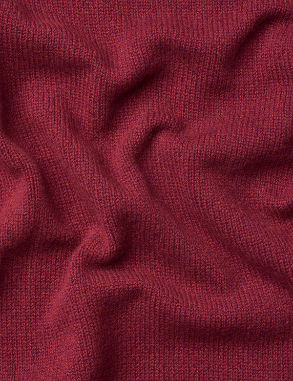 MOULINE RELAXED FIT KNIT - SUMAC RED