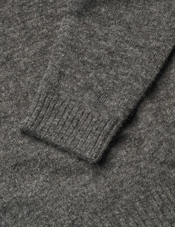 NIGHT WOOL HOODIE - DARK GREY MELANGE