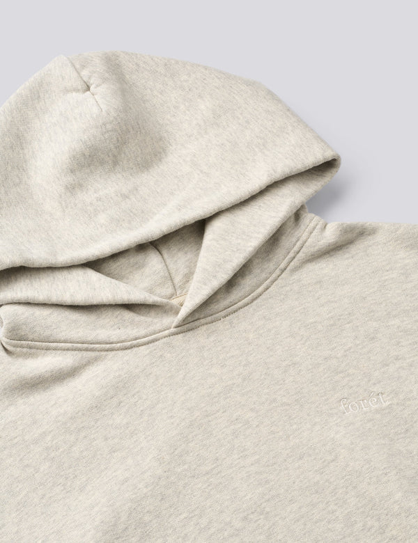 NOON HOODIE - SNOW MELANGE