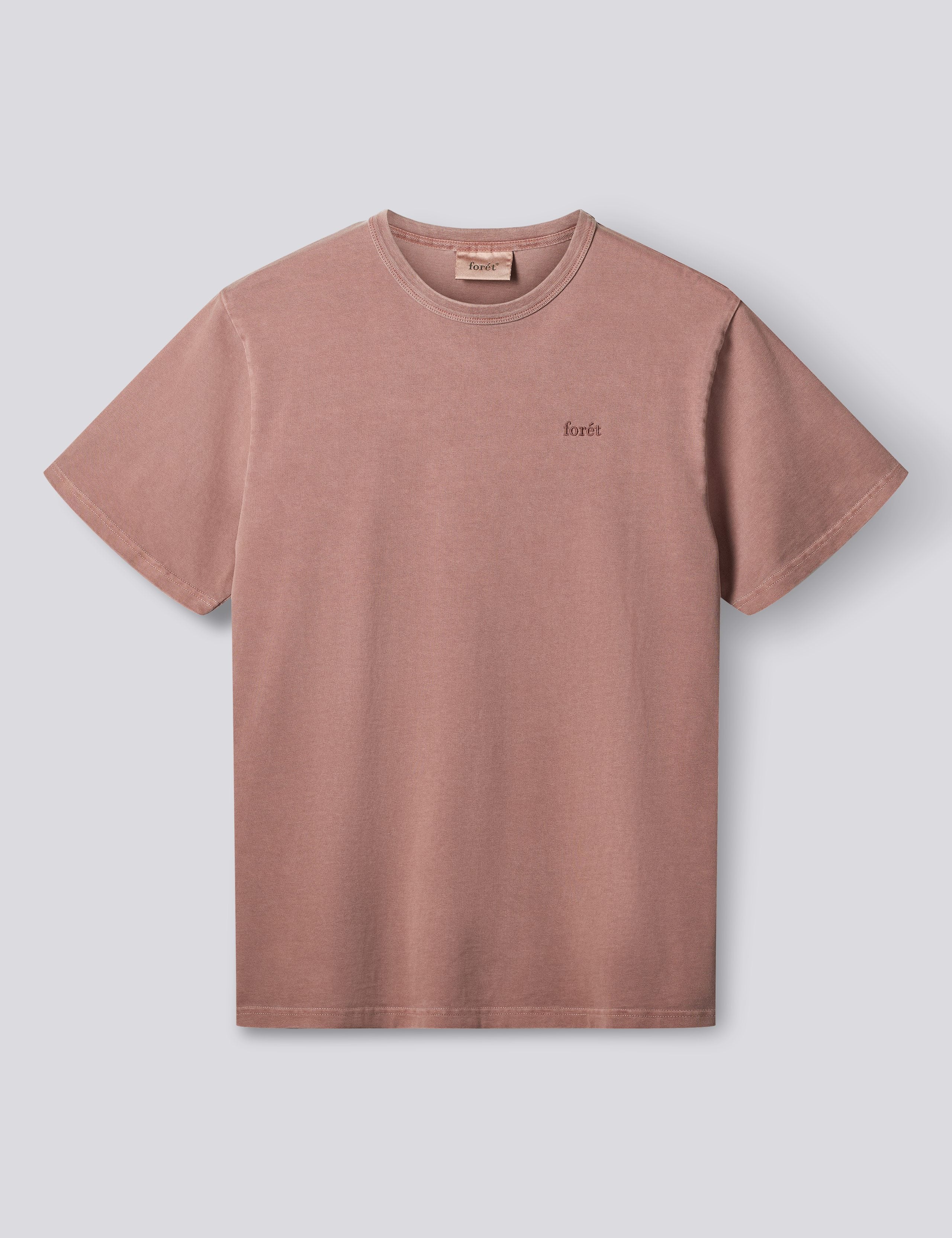 OAK PIGMENT DYE T-SHIRT - ROSE CLAY – foret