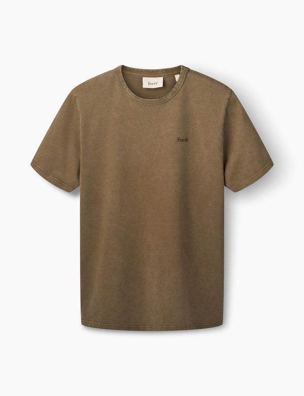 OAK FADED WASH T-SHIRT - EARTH