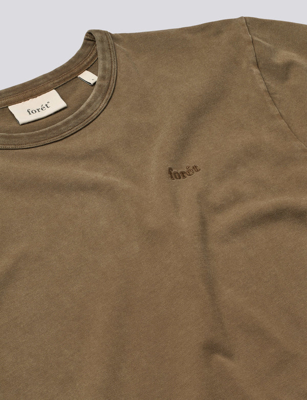 OAK FADED WASH T-SHIRT - EARTH