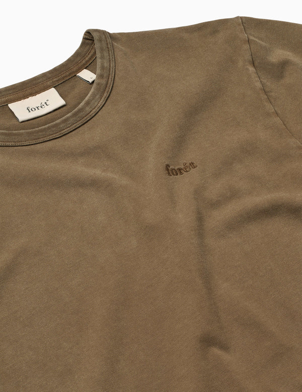 OAK FADED WASH T-SHIRT - EARTH