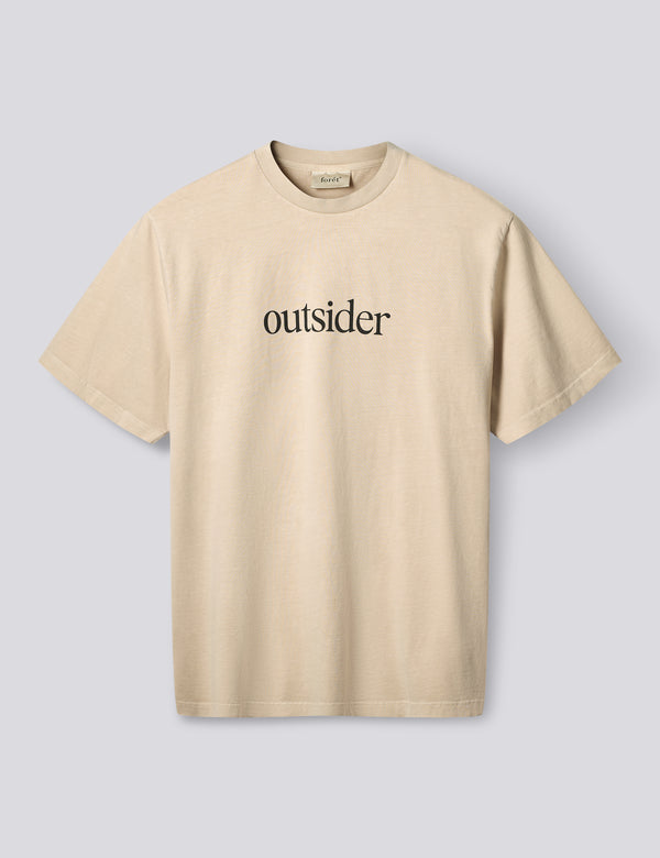 OUTSIDER PIGMENT DYE T-SHIRT - OAT