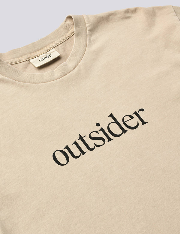 OUTSIDER PIGMENT DYE T-SHIRT - OAT