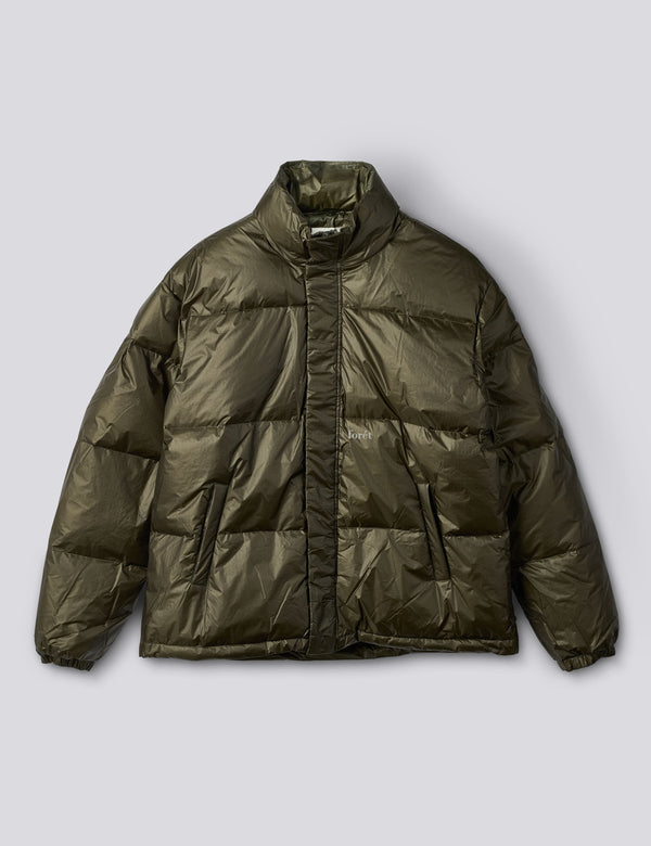 OAT PUFFER JACKET - DARK MOSS