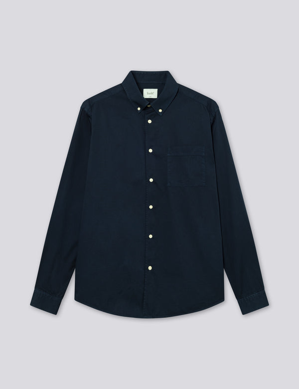 CAMP LIGHT TWILL SHIRT - NAVY