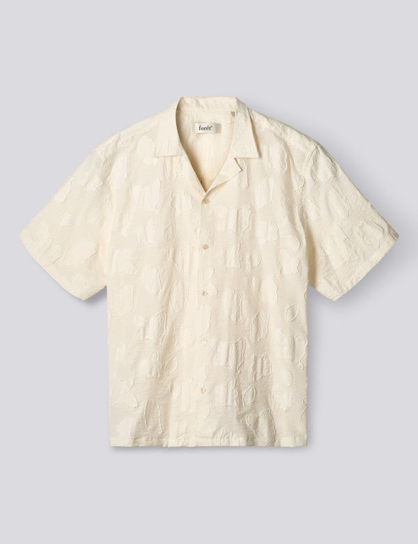 PEER JACQUARD REGULAR FIT SHIRT - CLOUD