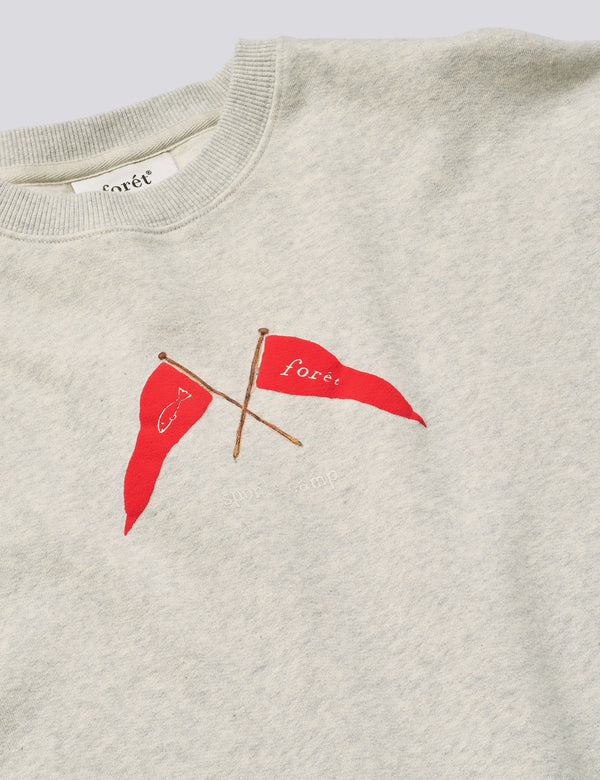 PENNANT SWEATSHIRT - SNOW MELANGE