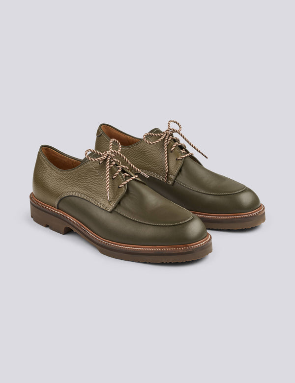FORÉT + PENNON 4 EYE DERBY - GREEN