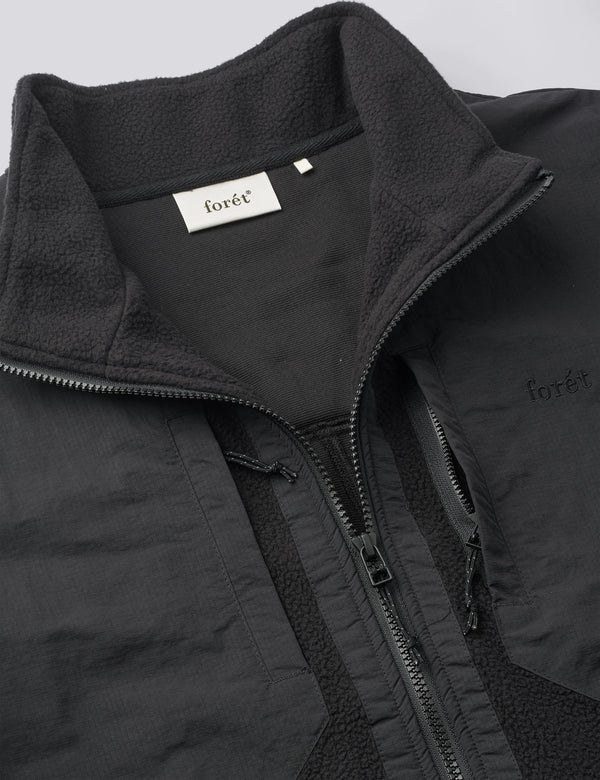 PICNIC POLARTEC FLEECE JACKET - BLACK