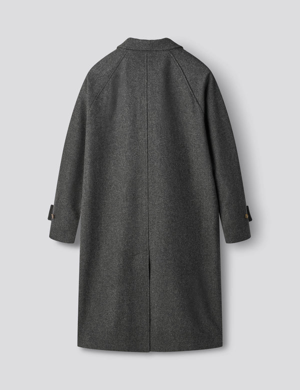 PINE WOOL COAT - DARK GREY MELANGE