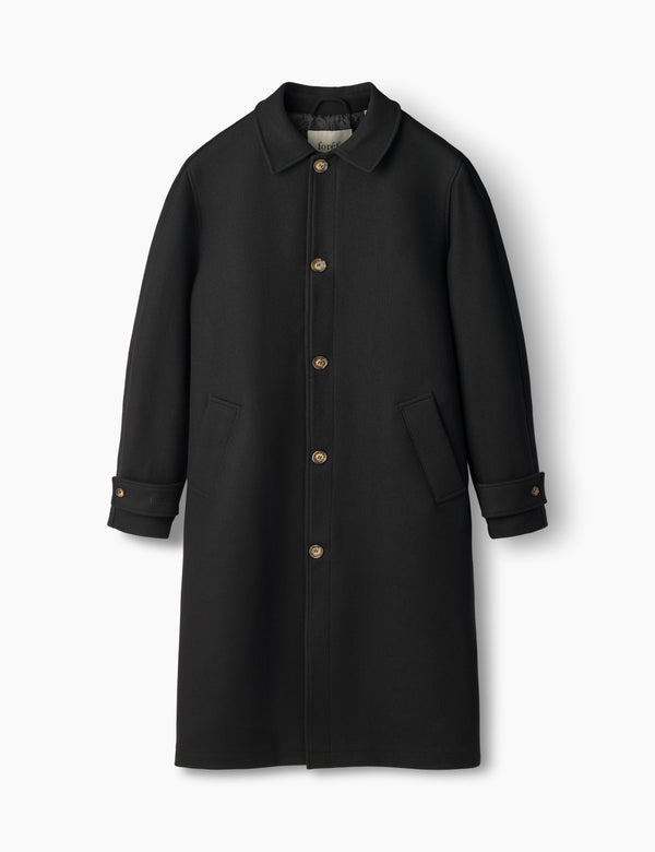 PINE WOOL COAT - BLACK