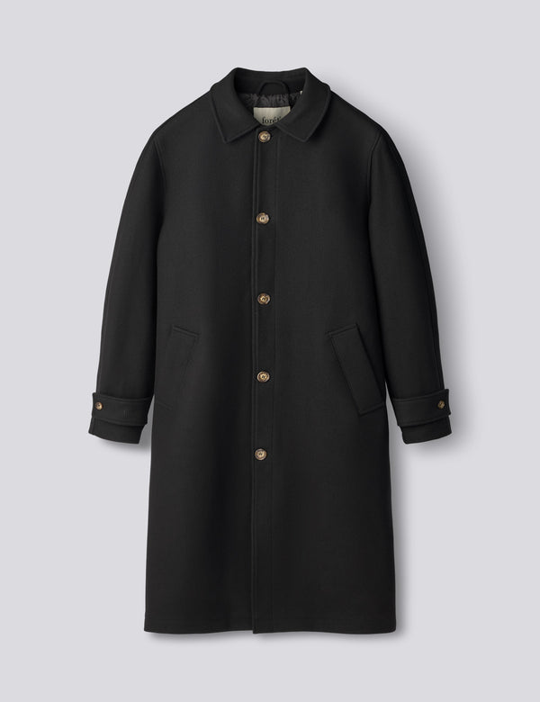 PINE WOOL COAT - BLACK