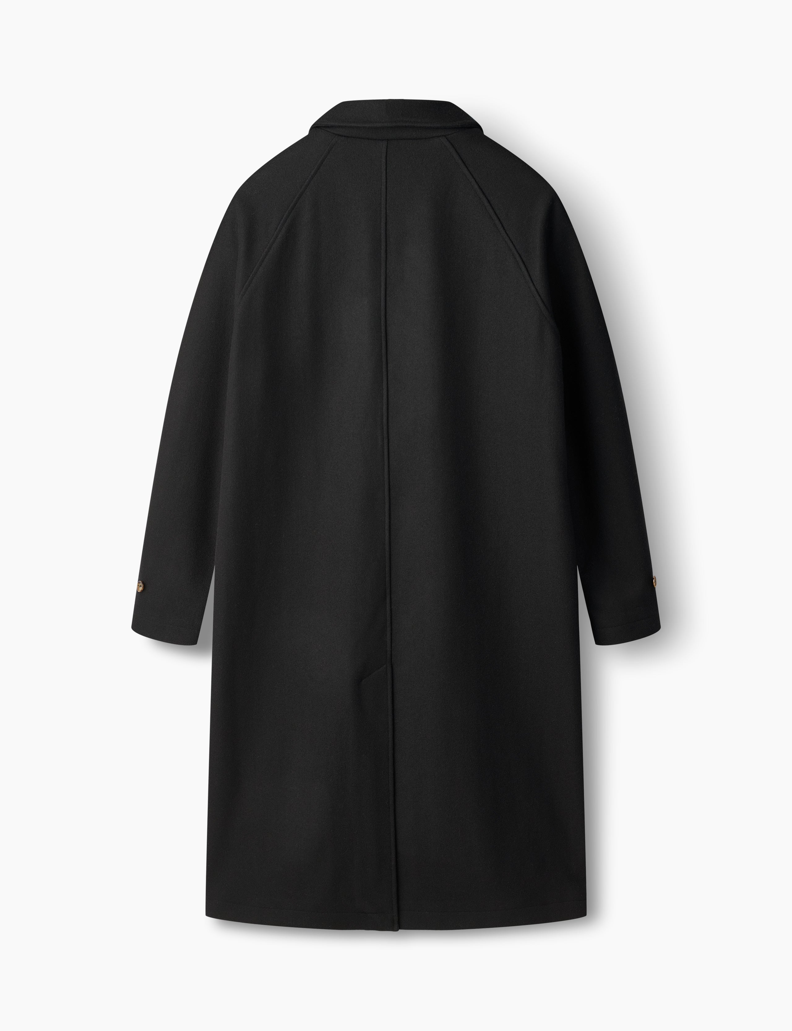PINE WOOL COAT - BLACK