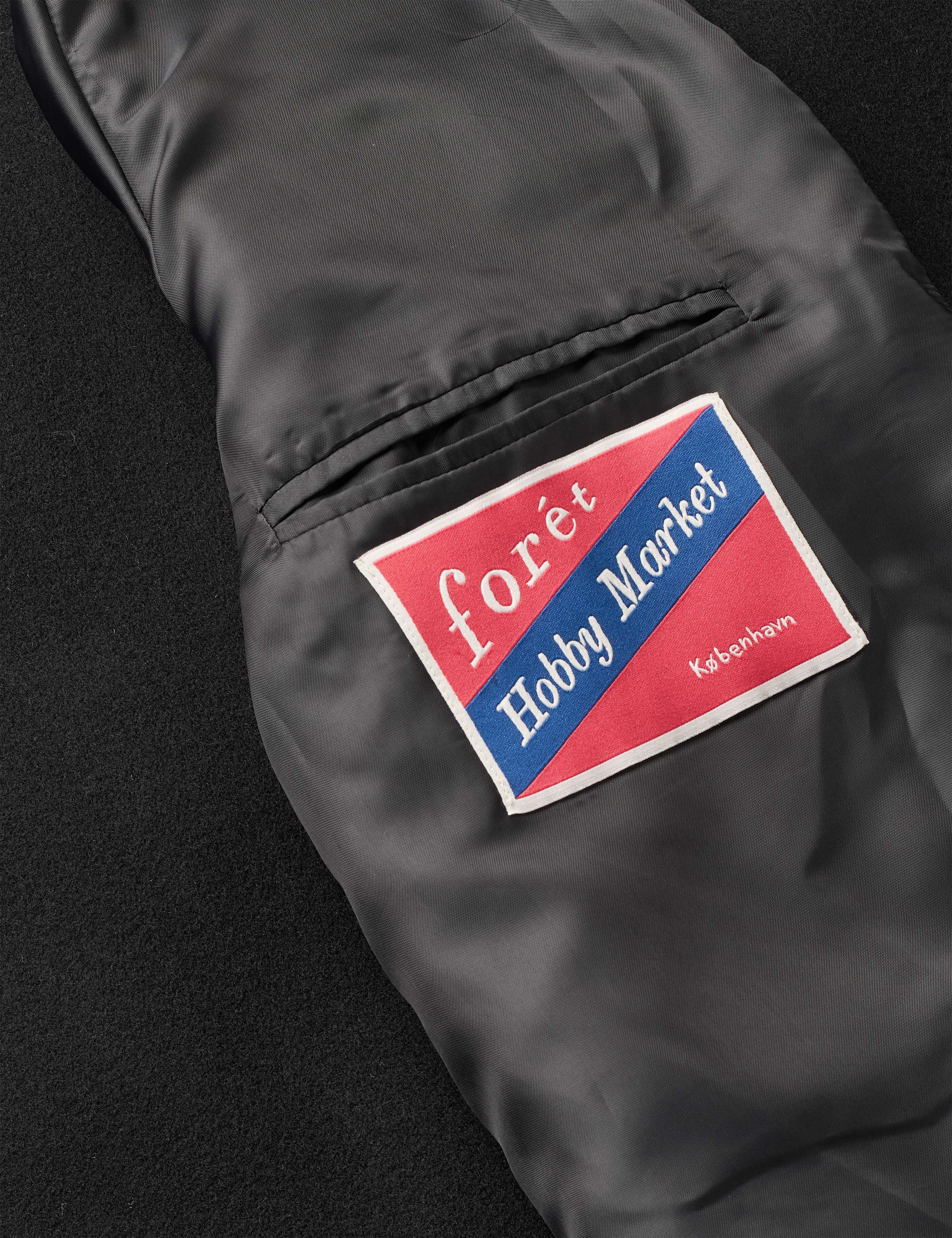 PINE WOOL COAT - BLACK