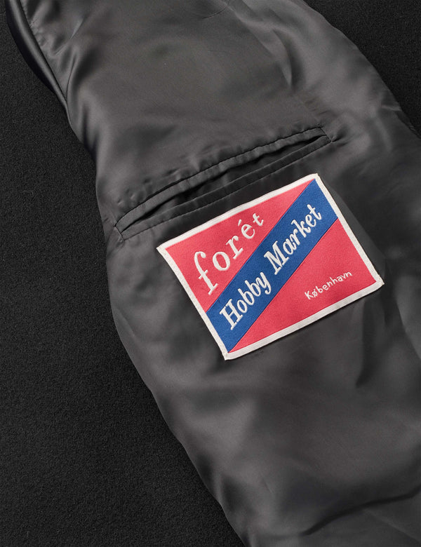 PINE WOOL COAT - BLACK