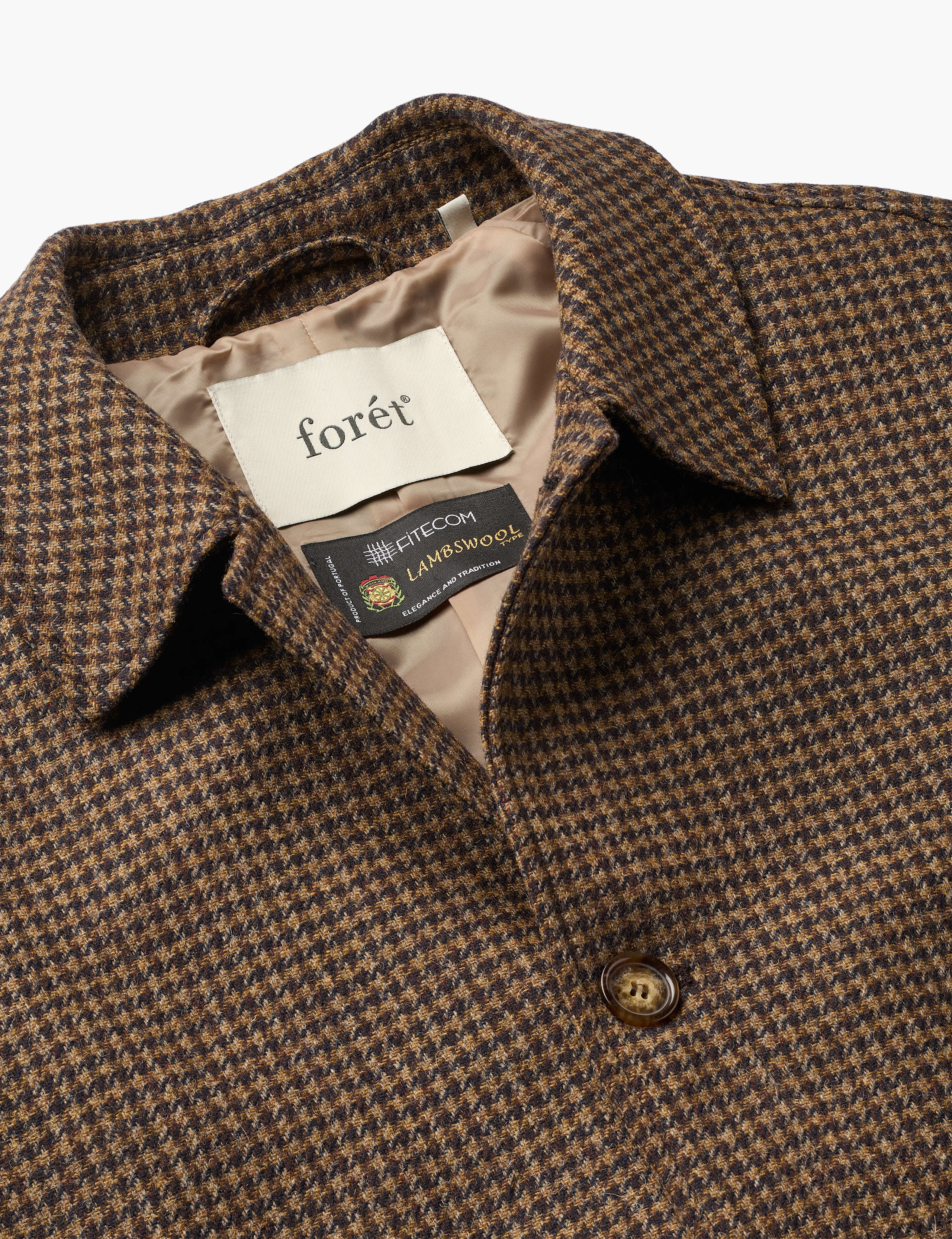 PINE WOOL COAT - CHECK