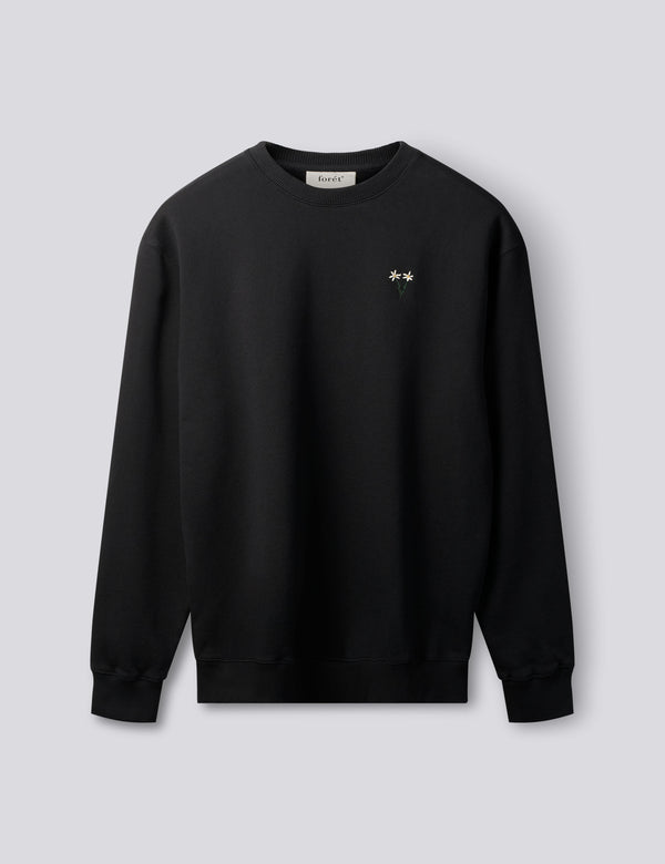 POSY SWEATSHIRT - BLACK