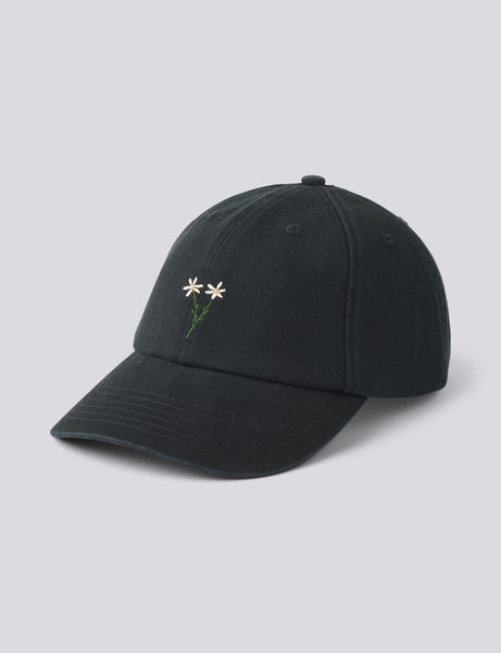 POSY WASHED CAP - BLACK – foret