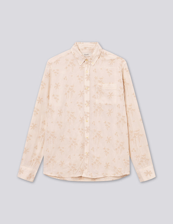 HORNET FLOWER JACQUARD SHIRT - CLOUD