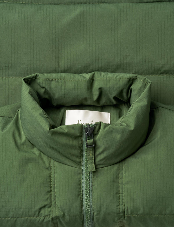 POLAR PUFFER JACKET - DARK GREEN