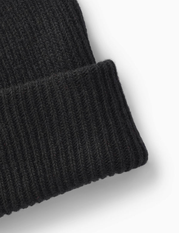 RELAX RIB BEANIE - BLACK