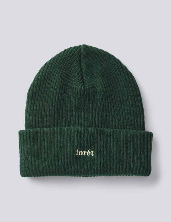 RELAX RIB BEANIE - DARK GREEN