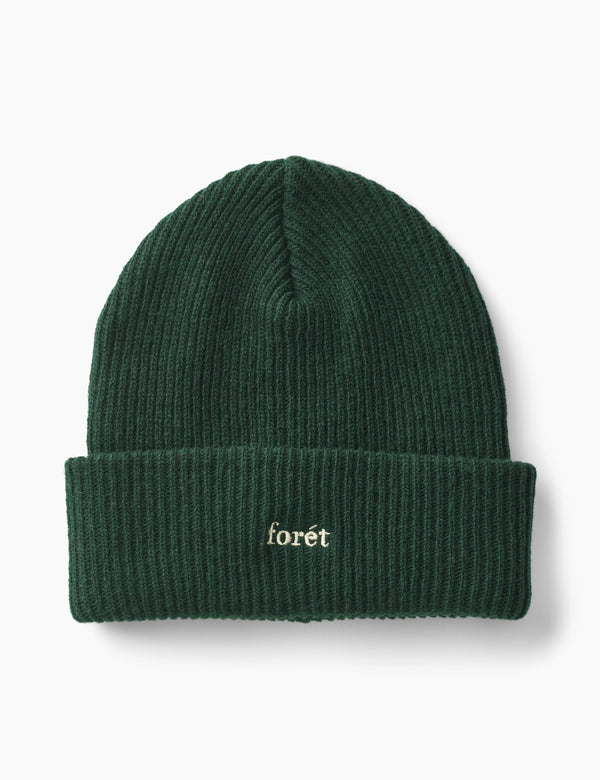 RELAX RIB BEANIE - DARK GREEN