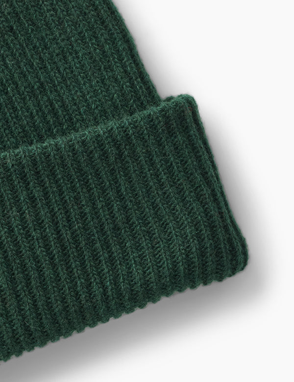 RELAX RIB BEANIE - DARK GREEN