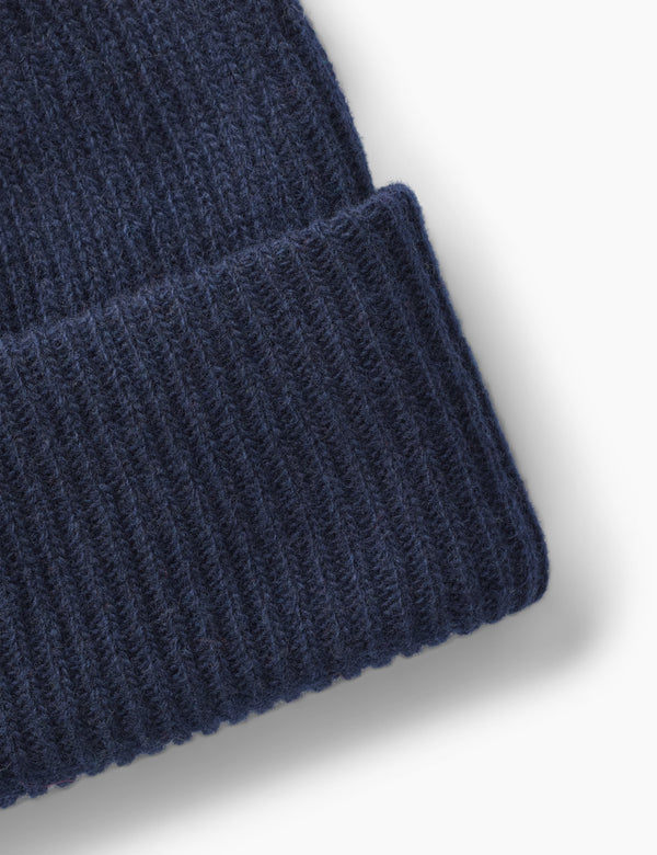 RELAX RIB BEANIE - NAVY
