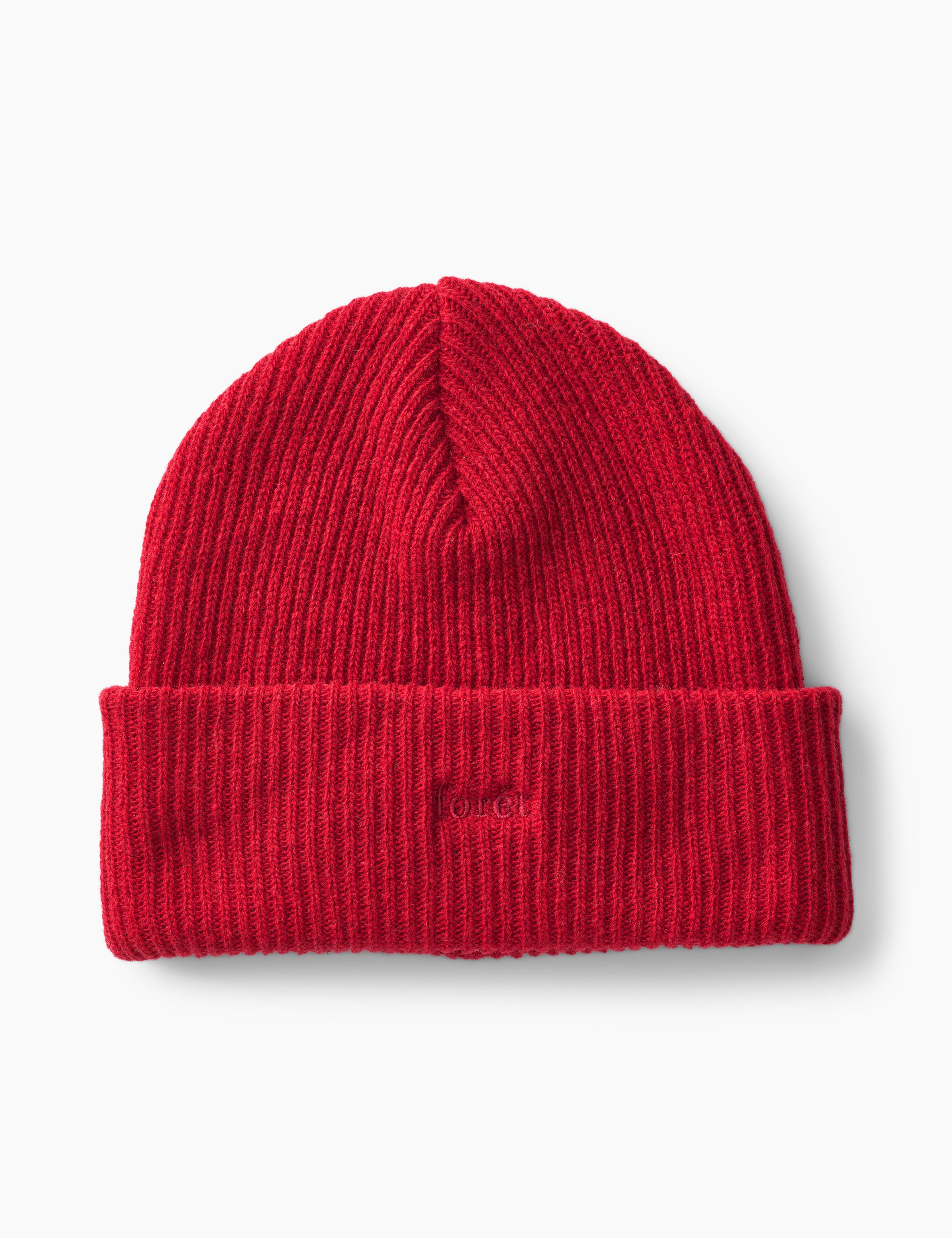 RELAX RIB BEANIE - RED