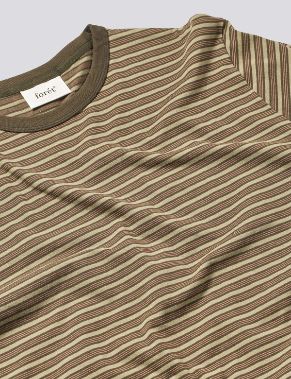 REPEAT RELAXED FIT T-SHIRT - WOOD STRIPE