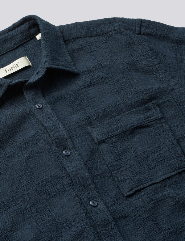 RIVER JACQUARD SHIRT - NAVY