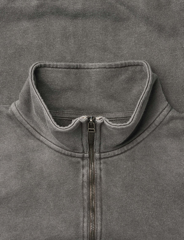 RAIN HALF ZIP SWEATSHIRT - DARK GREY